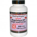 อาหารเสริม เมล็ดองุ่น grape seed ราคาส่ง ยี่ห้อ Healthy Origins, MegaNatural-BP Grape Seed Extract, 300 mg, 150 Capsules